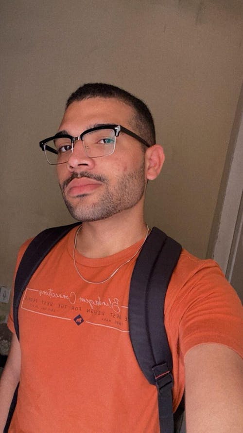 Armação | Acetato com Metal Quadrado DM4 Preto Aro Prata