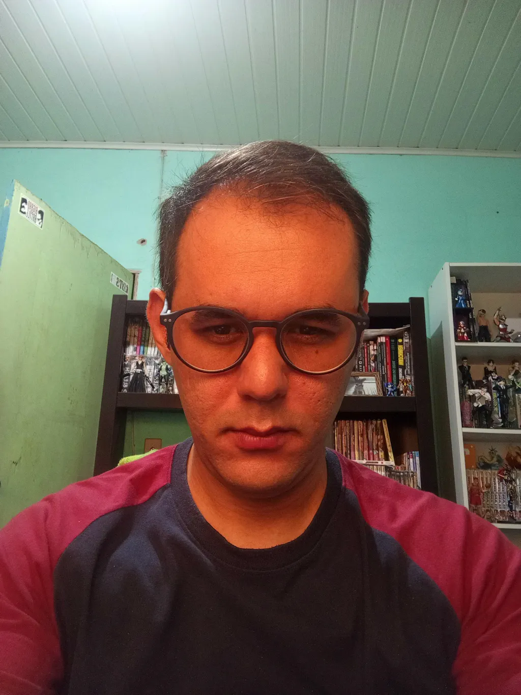 Armação | Redondo Médio B2 Azul Opaco