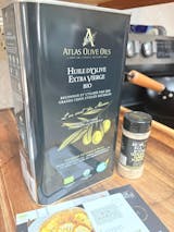 Atlas Olive Oil 3 Liter (101oz) Metal Tin - Premium, Extra Virgin, and Cold Pressed