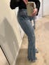 (PREORDER Ships 10 days) KANCAN Lizzie Mid Rise Split Hem Bootcut Jeans