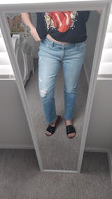 KANCAN Isabella Mid Rise Slim Straight Jeans