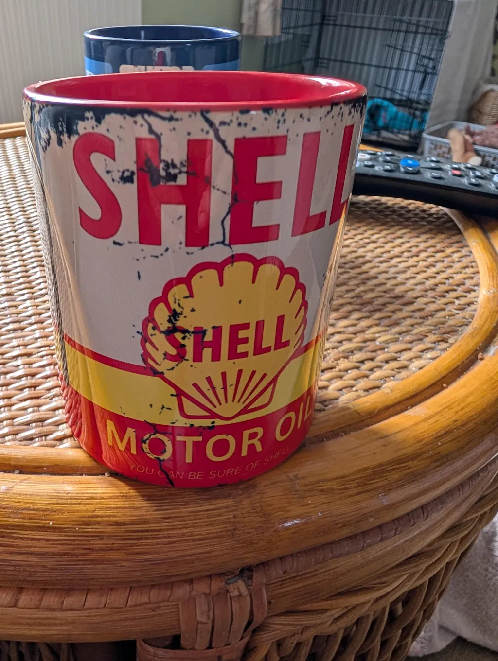 Shell Motor Oil Mug – Vintage Petrol Can Gift