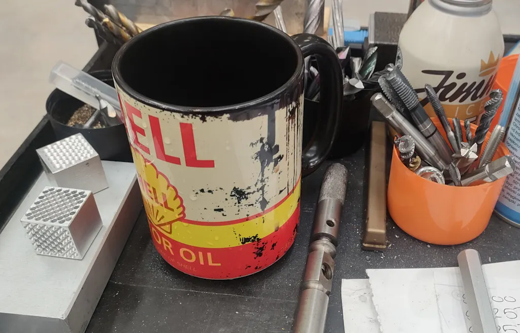 Shell Motor Oil Mug – Vintage Petrol Can Gift