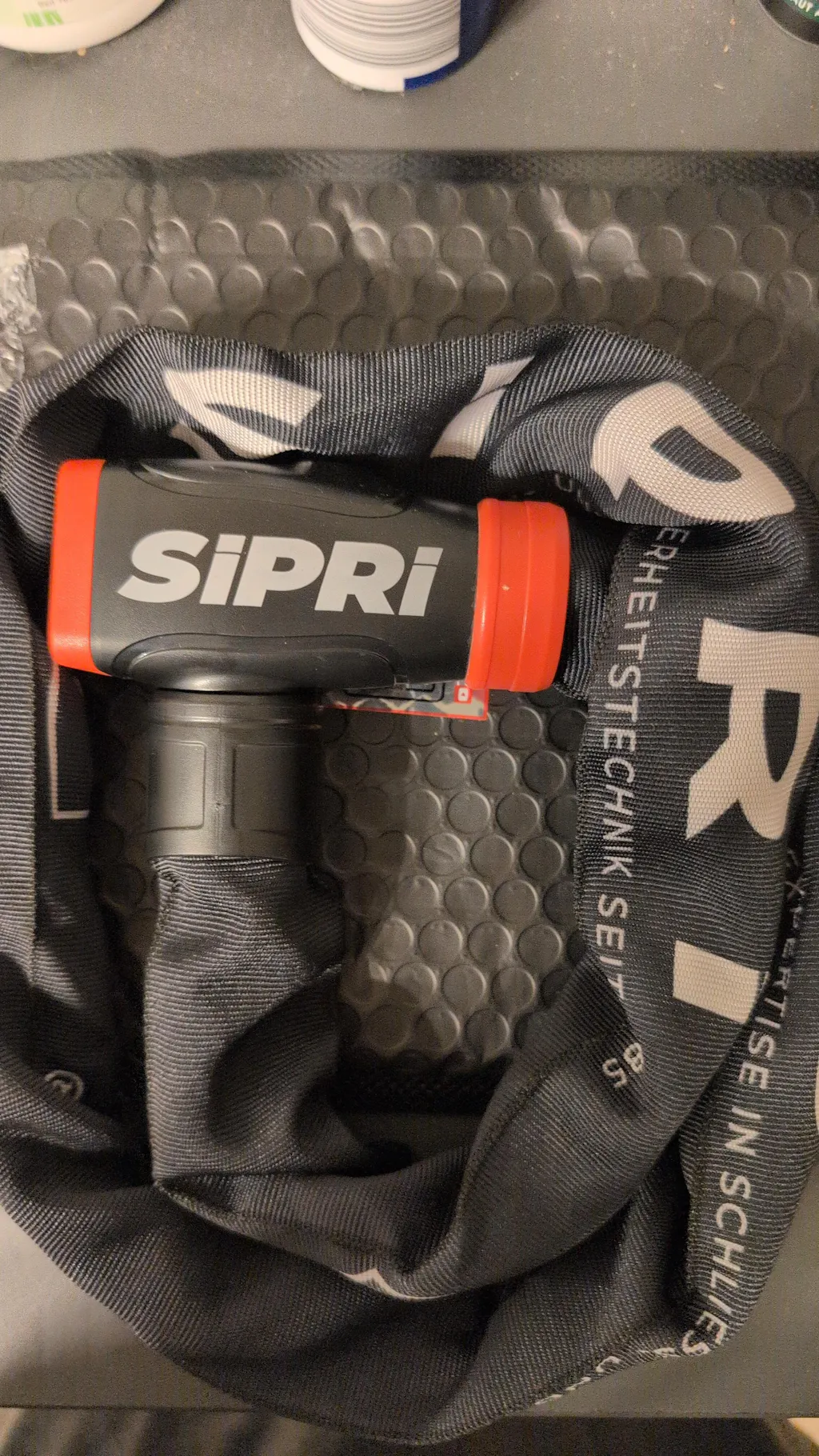 SiPRi® Alarm-Kettenschloss | Fahrradschloss mit 120dB Alarm für E-Bike