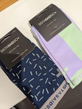 In-Charge Mint/Lilac Two-Tone Compression Socks