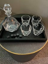 Diamond Design Decanter Set: Decanter & Glasses - Sister.ly Drinkware