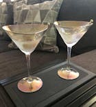 Iridescent Hammered Cocktail & Martini Glasses - Sister.ly Drinkware