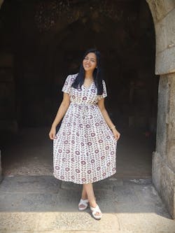 Leah Fit-and-Flare Dress