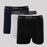 Sixer Supreme Men's Boxer Trunks - Pack of 3