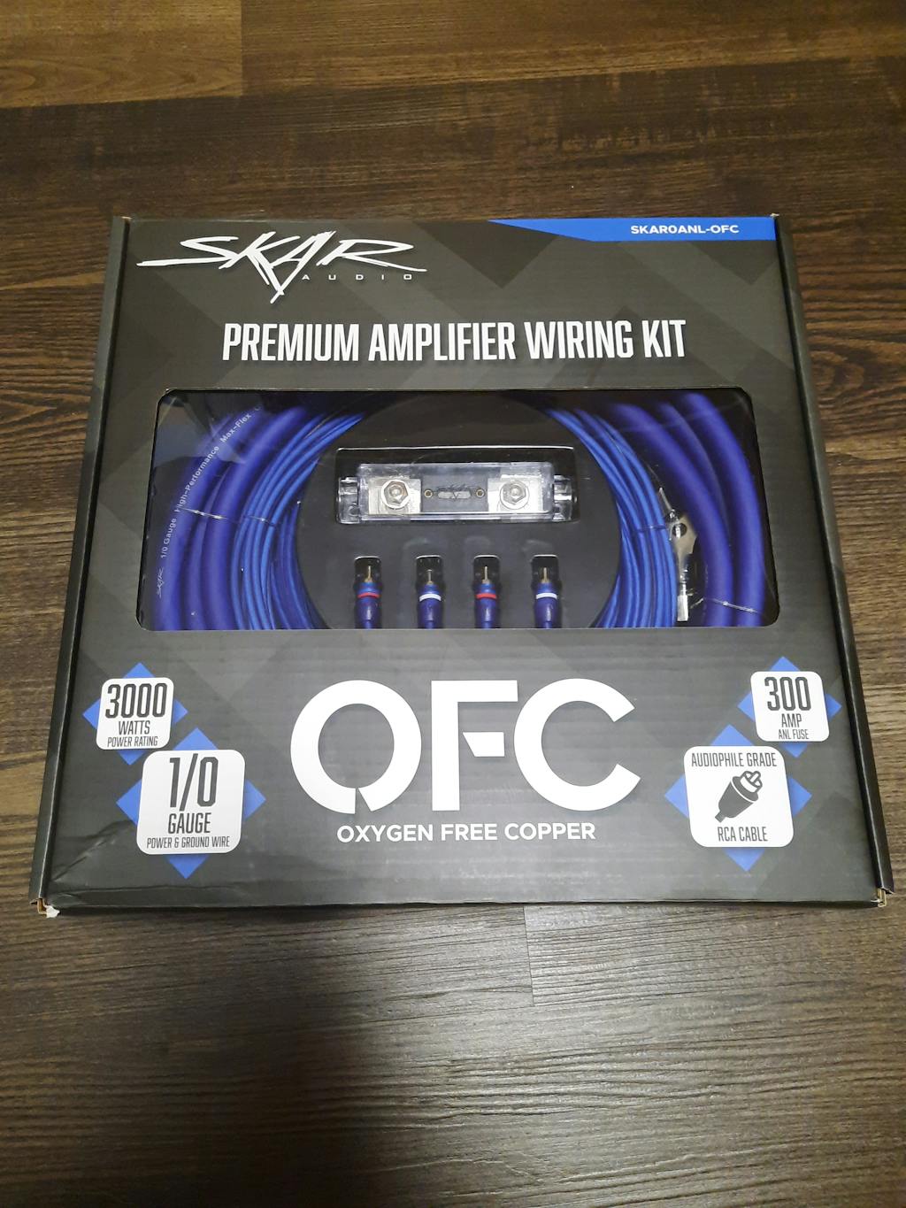 SKAR0ANL-OFC | 1/0 Gauge - 3,000 Watt OFC Amplifier Wiring Kit - Skar Audio
