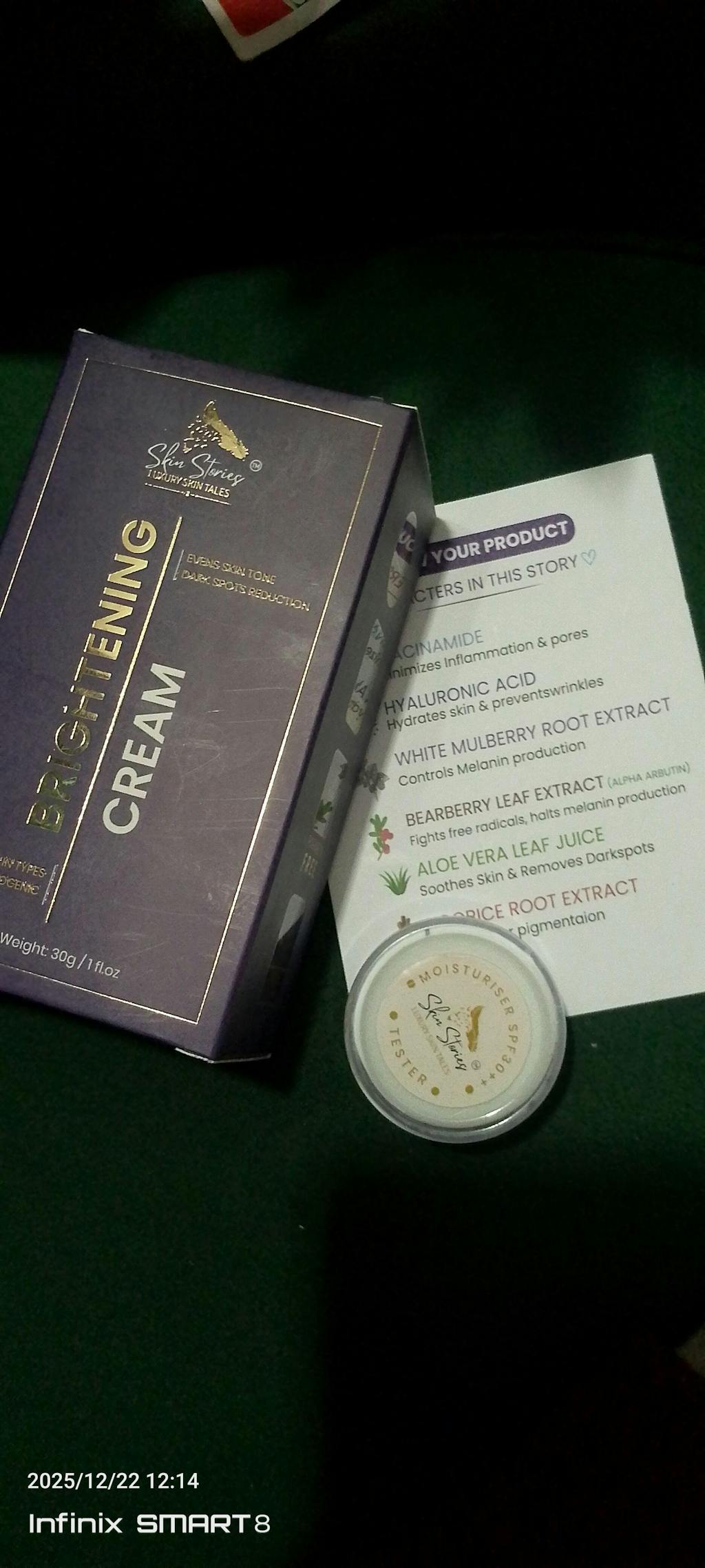 "The Glow Within" Brightening Cream