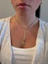Chunky Hammered Cross Necklace