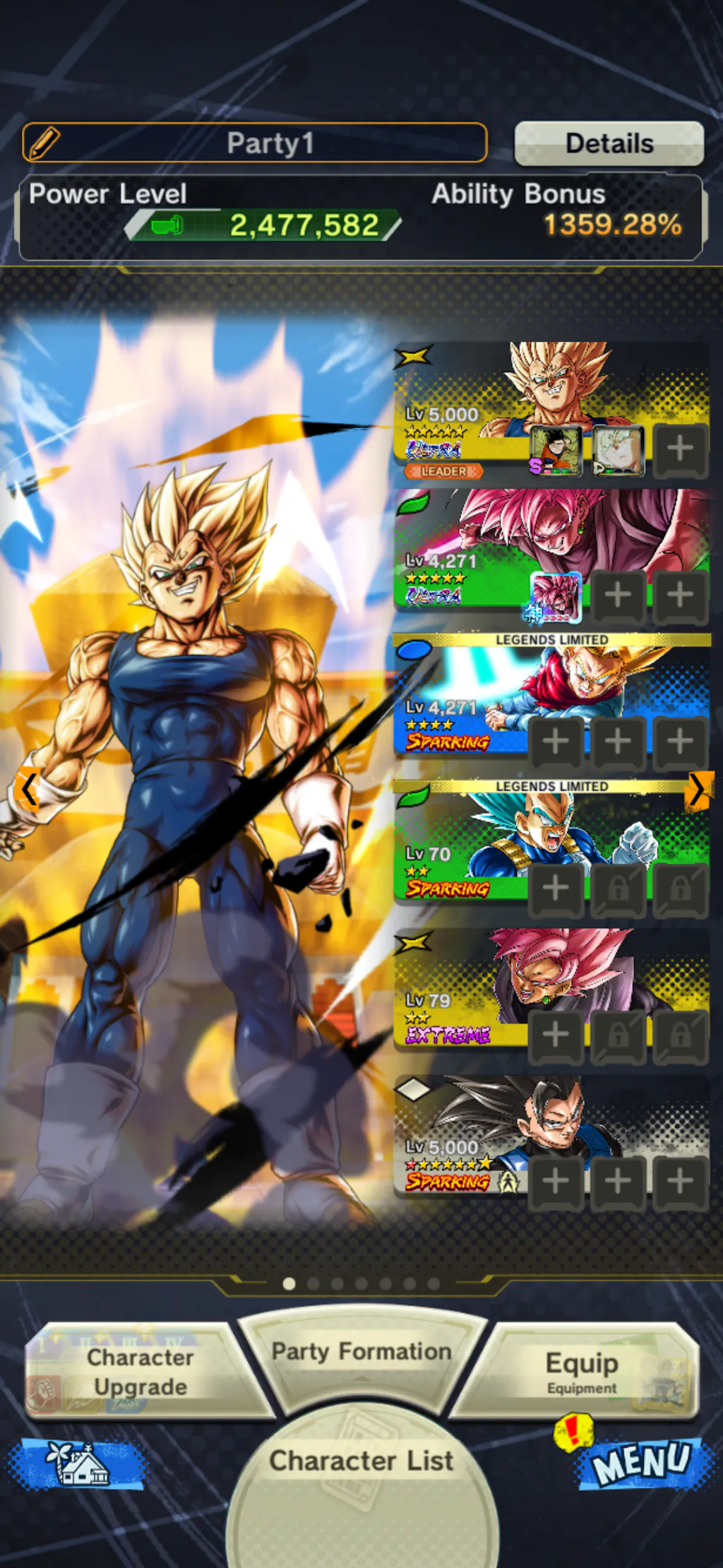 Dragon Ball Legends UL Majin Vegeta Starter Account [iOS/Android]