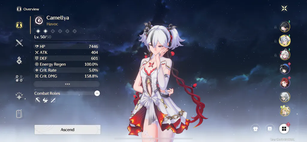 Wuthering Waves Camellya Starter Reroll Account