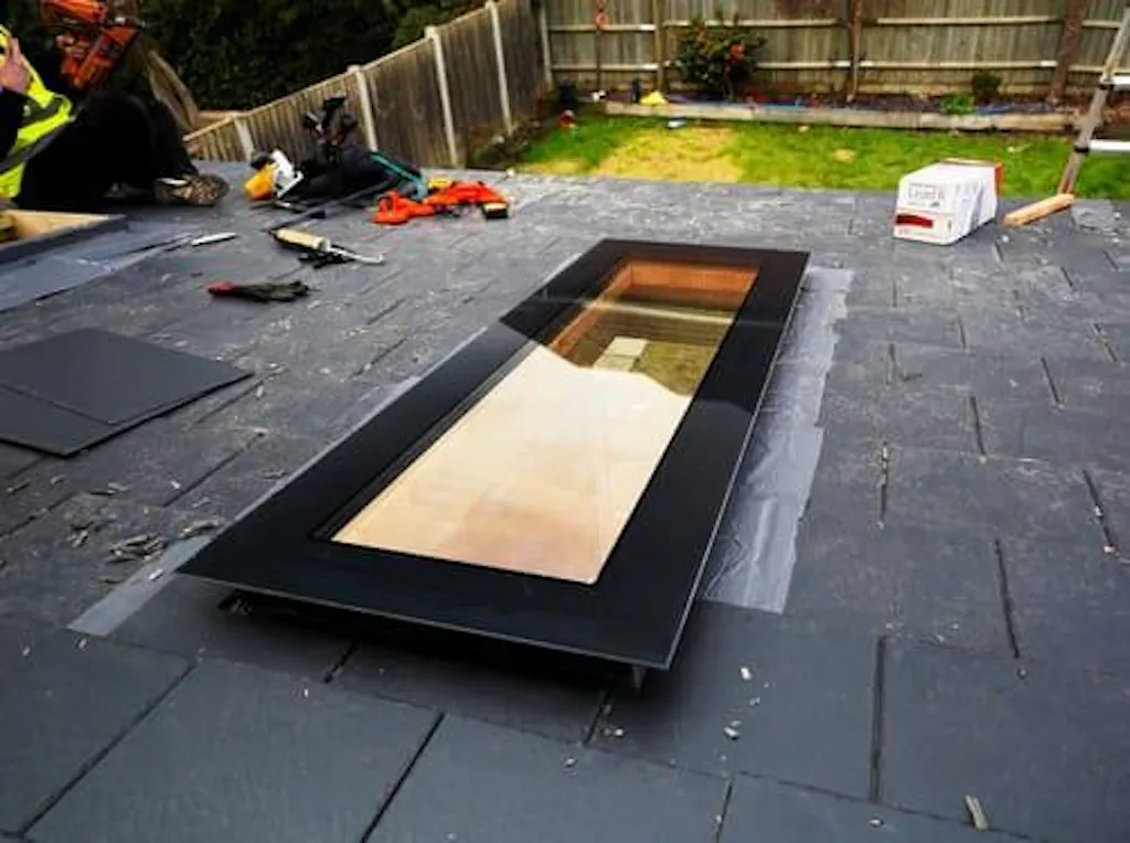 Triple Glazed Frameless Skylight (Pitched Roof) 400 x 1500 mm
