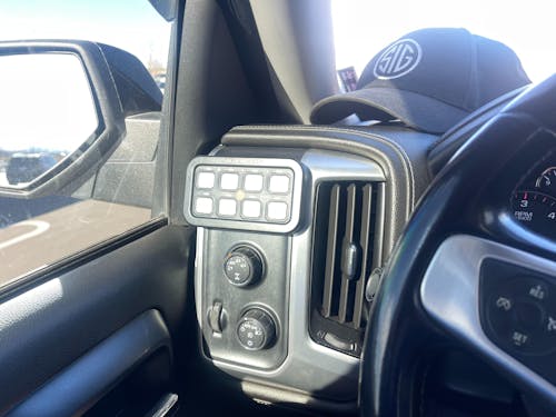 Rocker or Toggle Switch Panel for Cubby in OEM Trim Plate | 2014-2018 Silverado Sierra