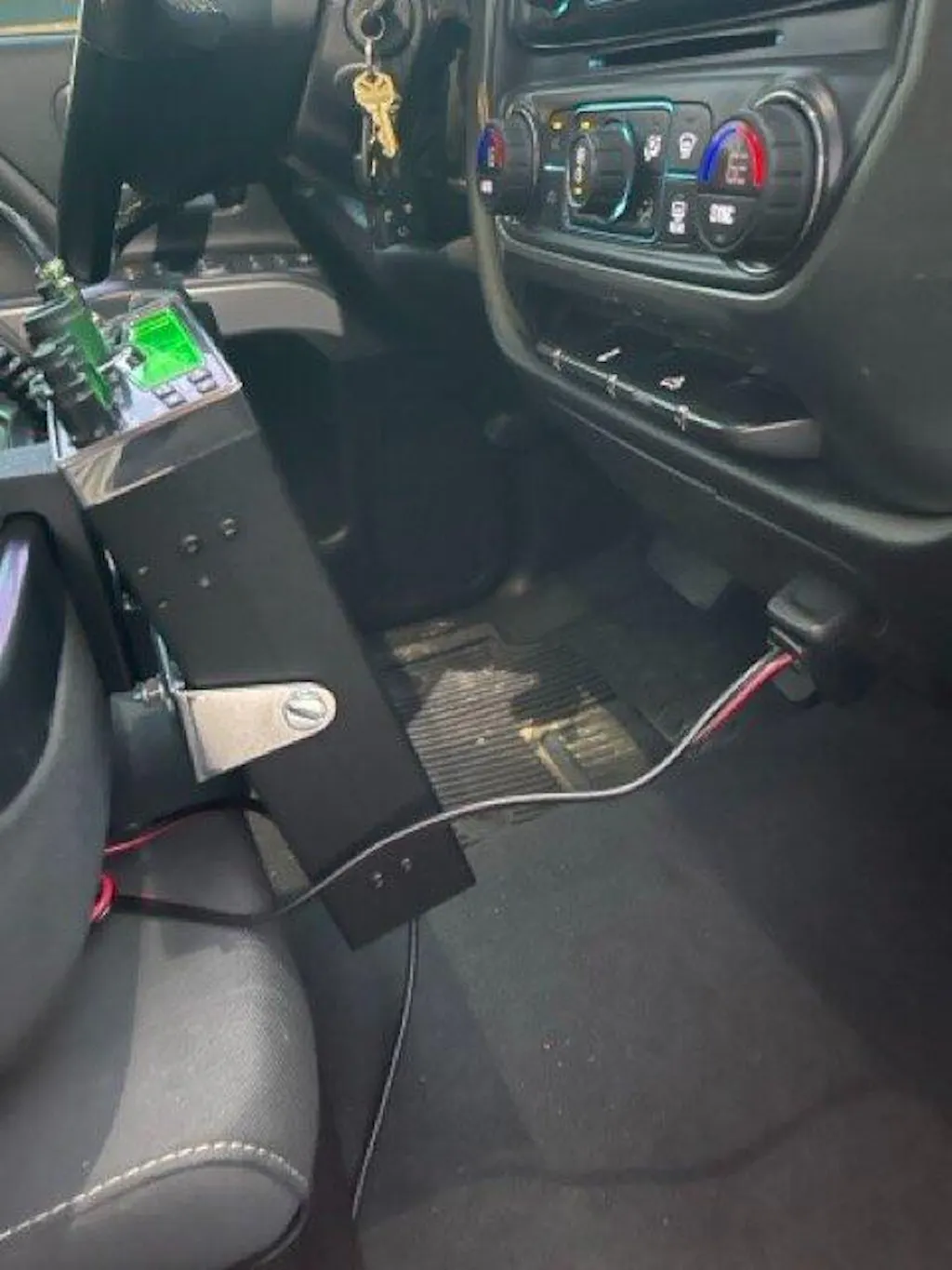 Adjustable Console Radio Mount - Clamping Mount Works With CB, Ham, GMRS Radios, Scanners and More