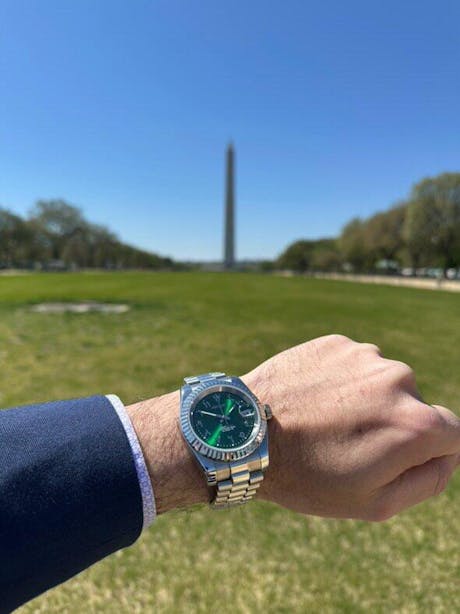 Mod Datejust Arabic Green