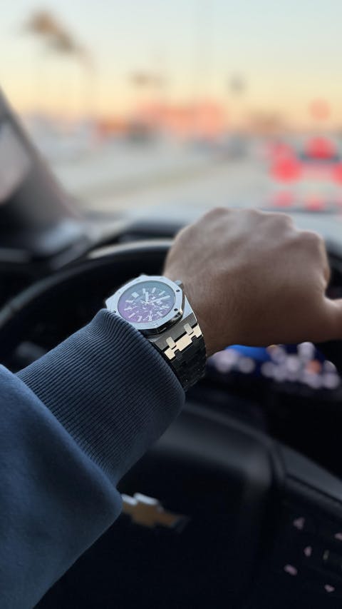 Mod Royal Oak Skeleton Black Silver