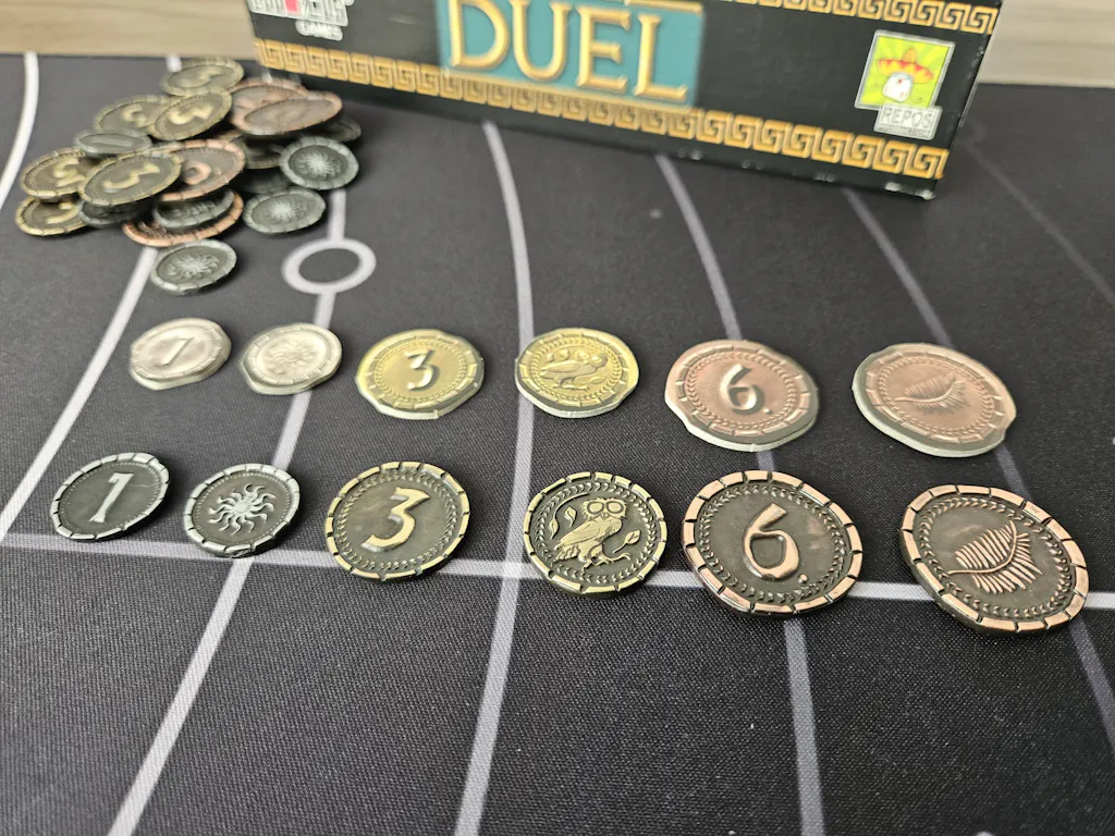 7 WONDERS DUEL - Metallmünzen Set