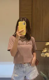 Brown Graphic T-shirt