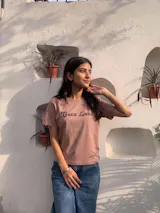 Brown Graphic T-shirt