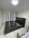 Infinity Bed Frame - Charcoal, Gloss White