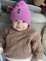 Bubblegum Knit Cuff Beanie