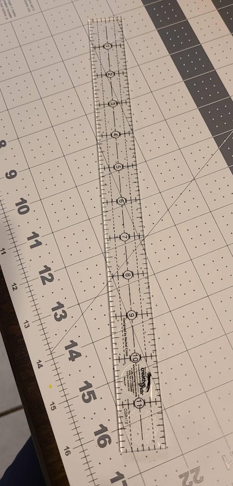 Creative Grids 1-Inch X 12-Inch Quilt Ruler (CGR112)