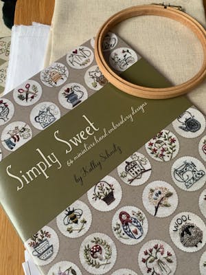 Simply Sweet 64 Miniature Hand Embroidery Designs Book by Kathy Schmitz