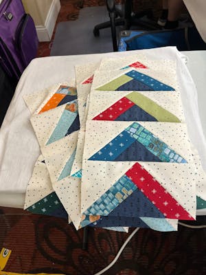 Chatsworth Braided Flying Geese Foundation Paper by Doug Leko for Antler Quilt Designs