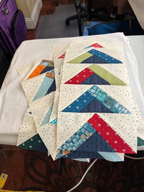 Chatsworth Braided Flying Geese Foundation Paper by Doug Leko for Antler Quilt Designs