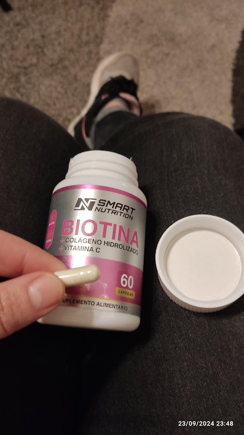 Biotina + Colágeno Hidrolizado + Vitamina C - 60 CAPSULAS