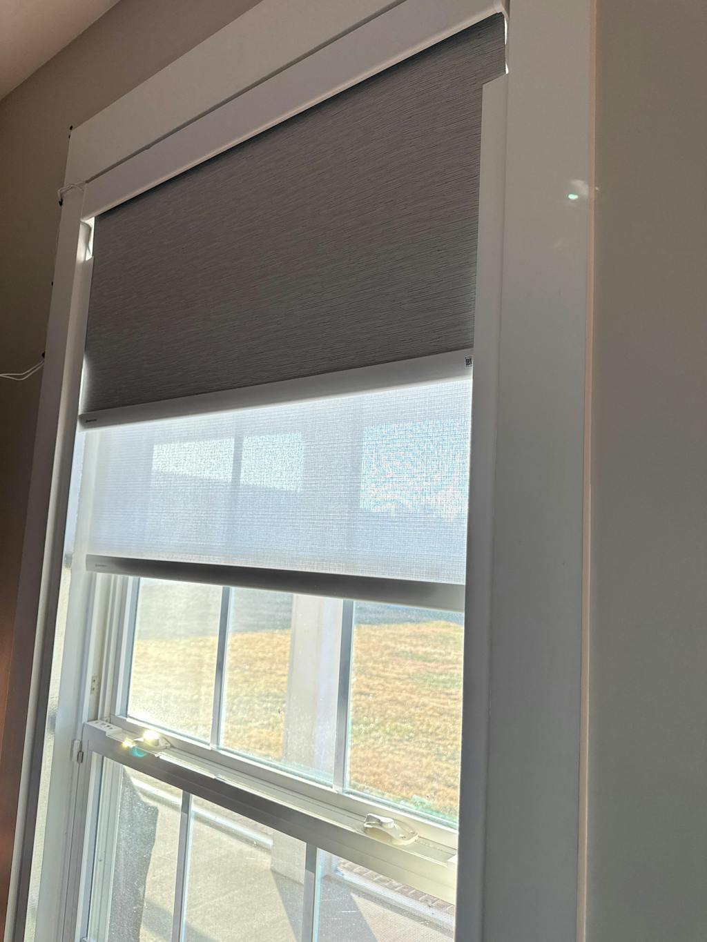 SmartWave Motorized Dual Roller Shades 100% Blackout & Light Filtering