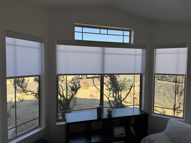 SmartWave Motorized Light Filtering Roller Shades 80% Blackout Flex