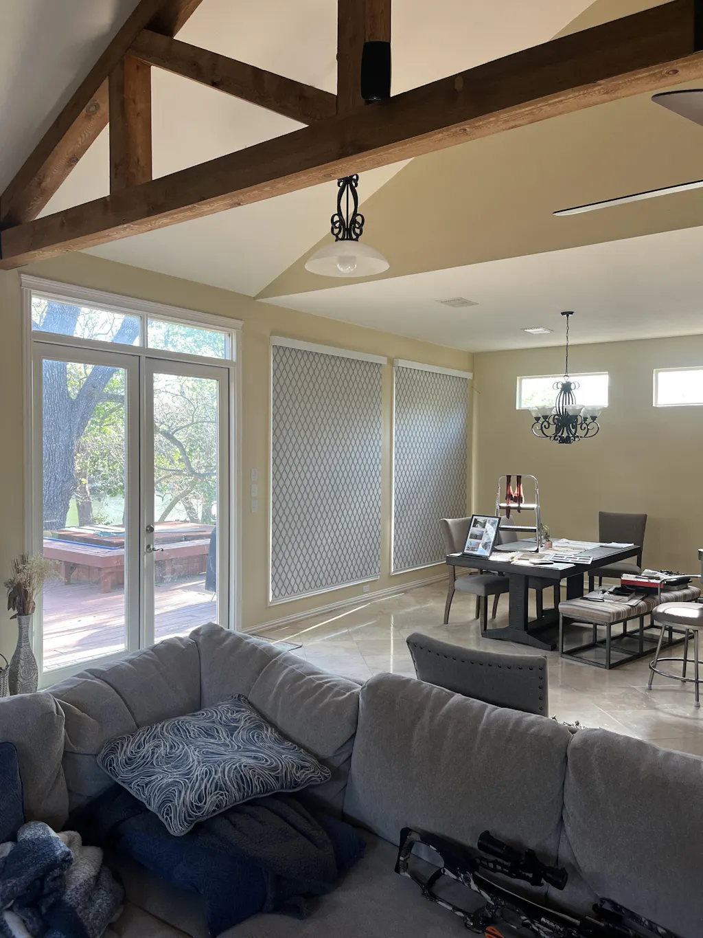 SmartWave Motorized Roller Shades 100% Blackout Dual-Sided Galaxy