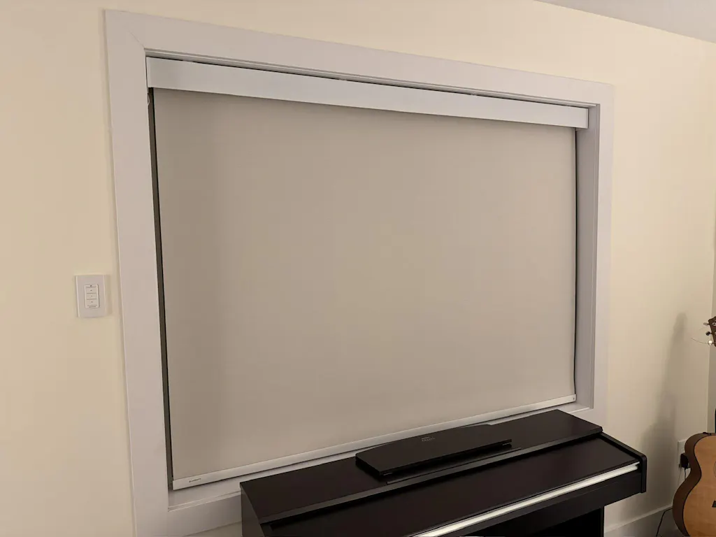 SmartWave Motorized Roller Shades 100% Blackout Dual-Sided Elegance