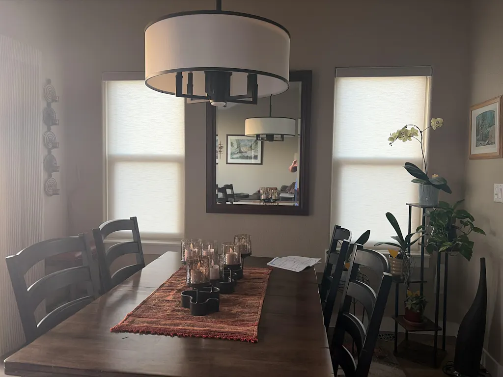 SmartWave Motorized Light Filtering Roller Shades 70% Blackout Essence