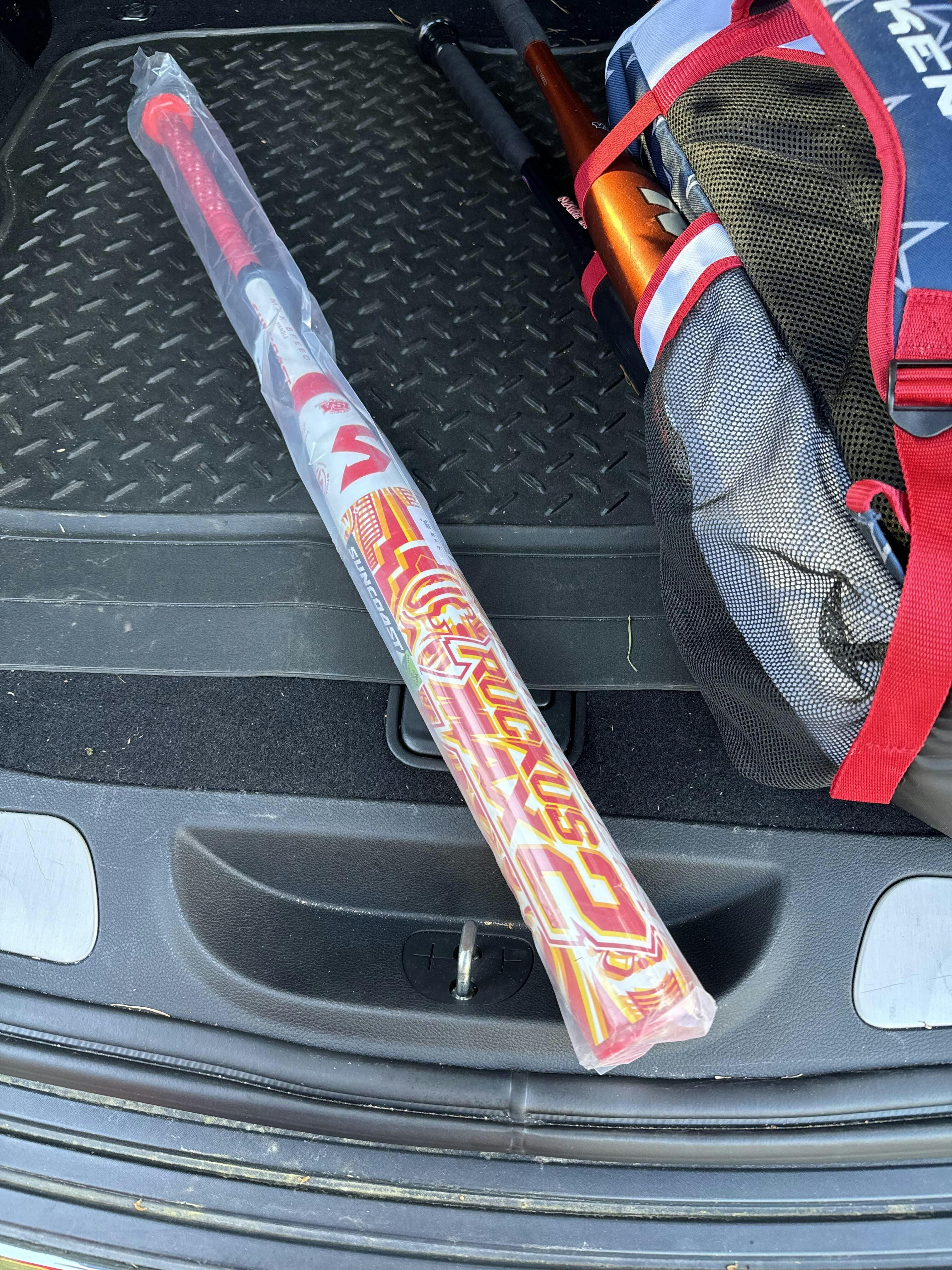 Batte De Softball Suncoast Ruckus Max Endload SRMUSE – 27 Oz, 34 Pouces, Carbone Composite, Couleur Grise. Occasion, Pour Adulte, Associations NSA/ISA.