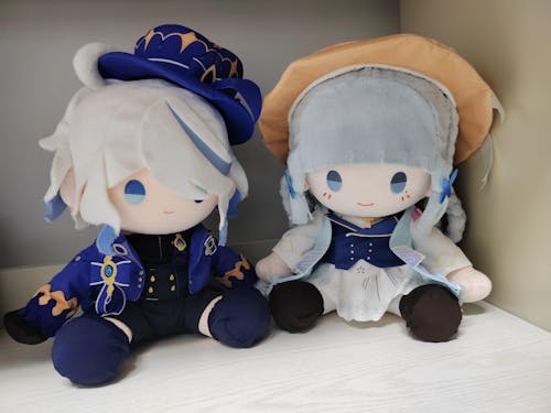 Smile House Genshin Impact Plushies Staring Ayaka Fontaine Springbloom Missive 40CM Plush Doll