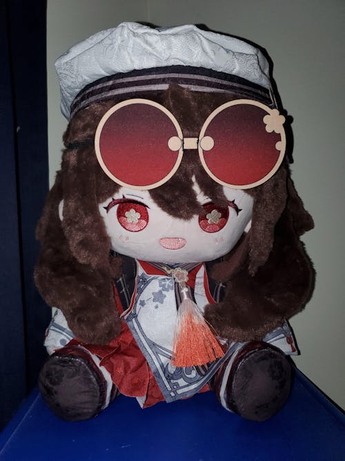 【Free Shipping】Smile House Genshin Impact Plushies Hutao Cherries Snow-Laden Big Eyes 40CM Plush Doll