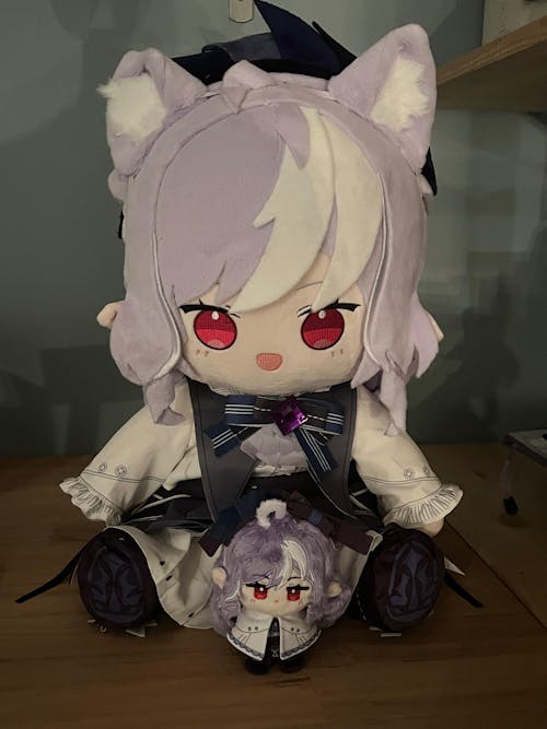 FREE SHIPPING Smile House Fanart Plushtoy Cat Ears Plushies Vi Big Eyes Plush Doll 40CM With Removable Cat Ears