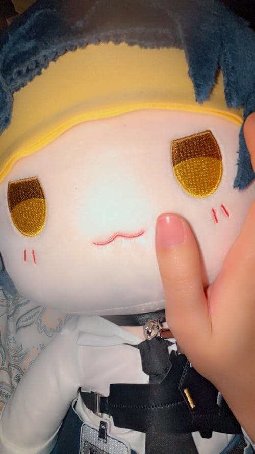 Smile House Fanart Plushtoy Plushies Male Blue Hair Staring Eyes Ver Plush Doll 40CM