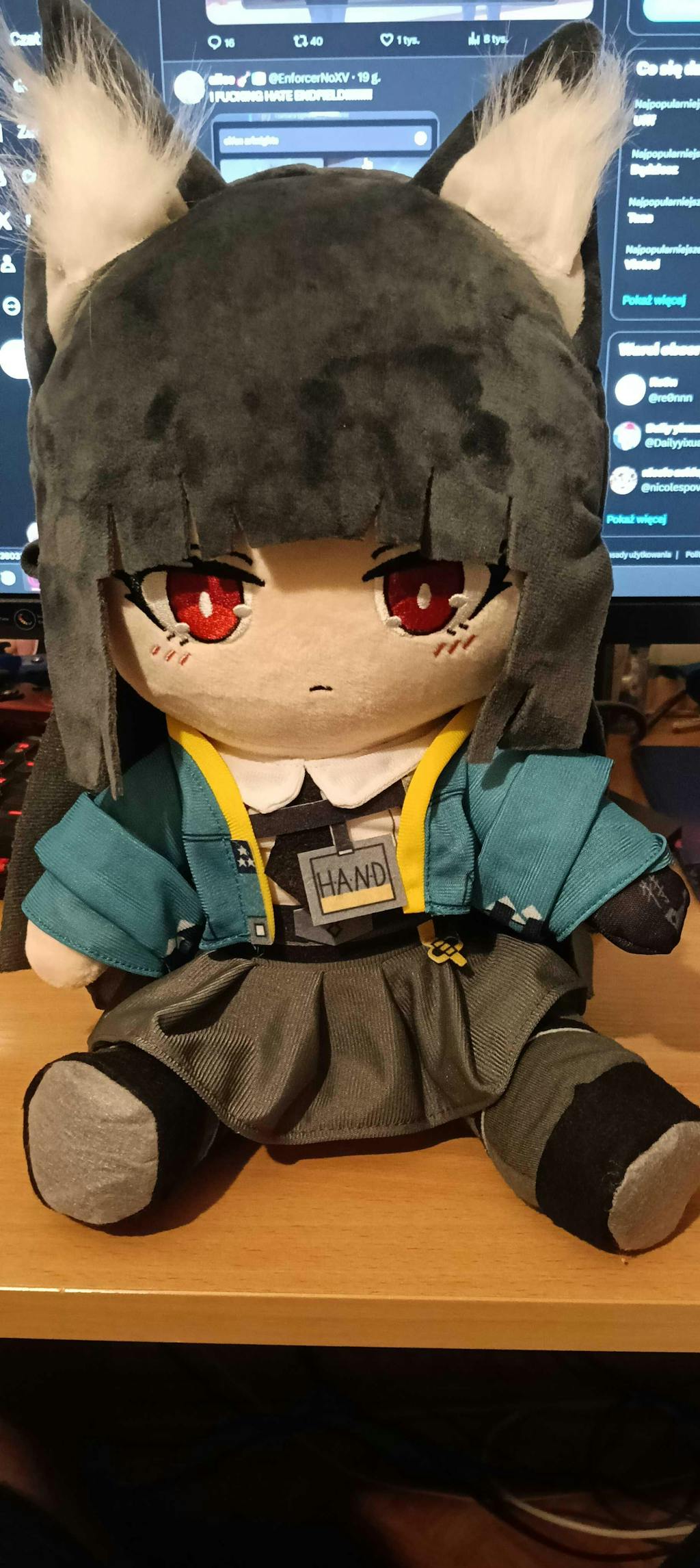 Presale-Smile House Fanart With Ears Clothes Plushies Big Eyes Ver Detail Plush Doll 30CM