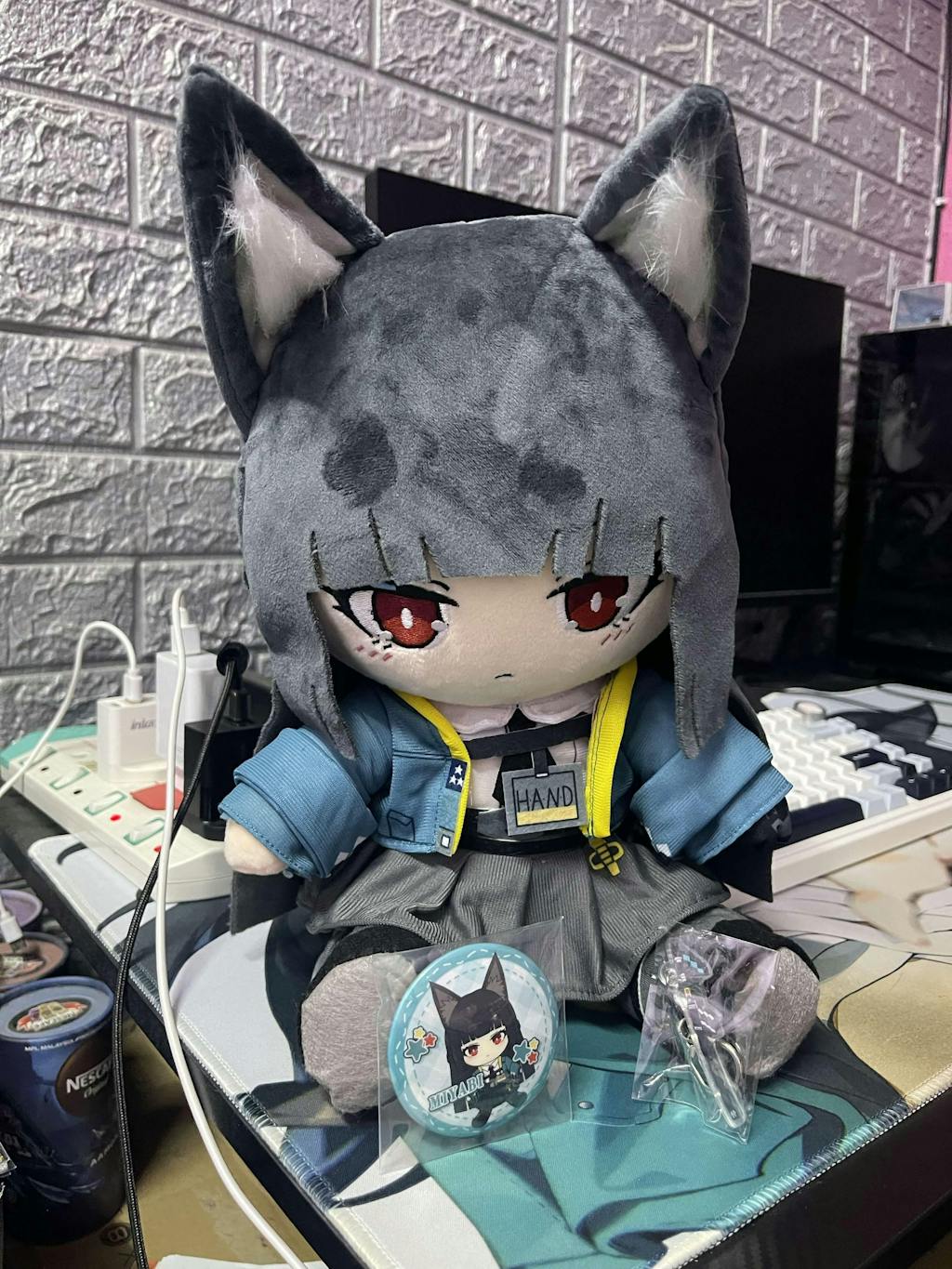 Presale-Smile House Fanart With Ears Clothes Plushies Big Eyes Ver Detail Plush Doll 30CM