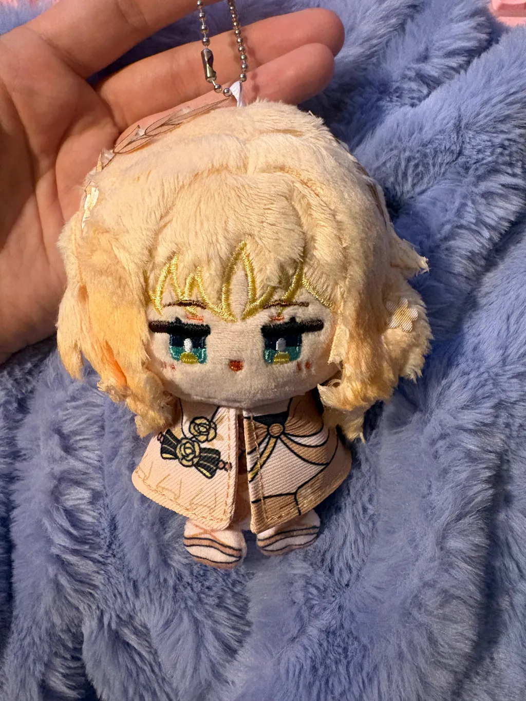 Smile House Fanart Plushtoy Plushies Yellow Hair 12CM Cloak Plush Doll