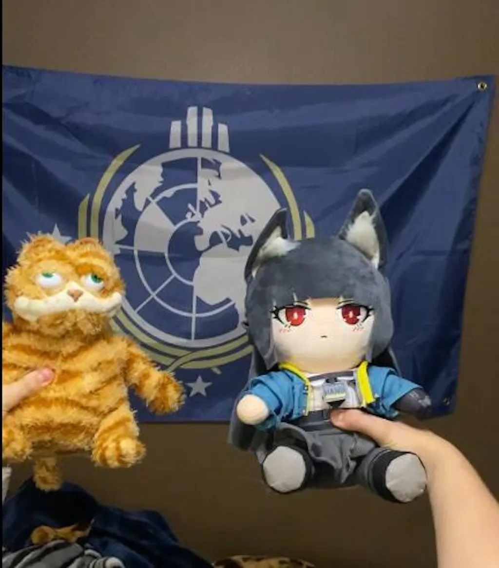 Presale-Smile House Fanart With Ears Clothes Plushies Big Eyes Ver Detail Plush Doll 30CM