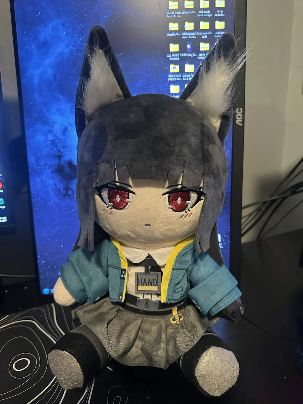 Presale-Smile House Fanart With Ears Clothes Plushies Big Eyes Ver Detail Plush Doll 30CM