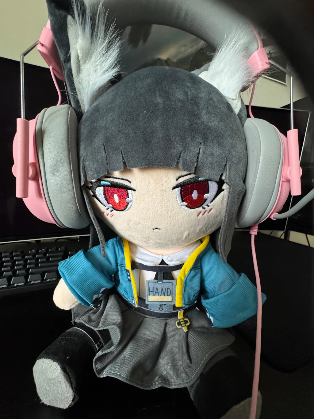 Presale-Smile House Fanart With Ears Clothes Plushies Big Eyes Ver Detail Plush Doll 30CM