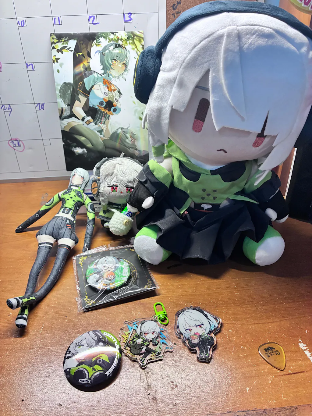 Pre-sale Smile House Fanmade Plushies Staring Eyes Green Clothes Plush Doll 30CM